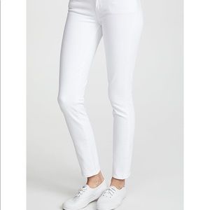 PAIGE Skyline ankle skinny jeans - white